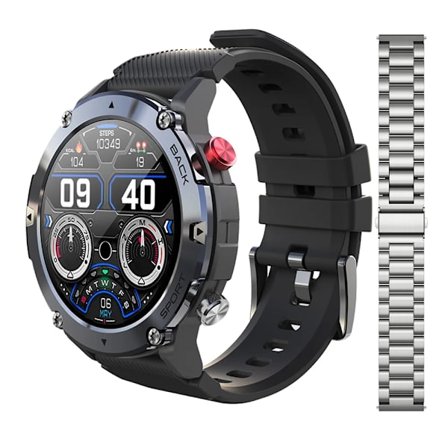 LEMFO LF26 Max Smartklokke Menn Bluetooth-anrop Smartklokke IP68 Vanntett 360 HD-skjerm Standby For Android IOS