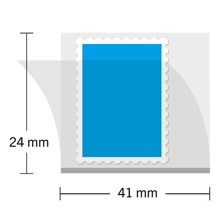 HAWID - Tilskårne - 41x24 mm - Glasklar - 50 stk