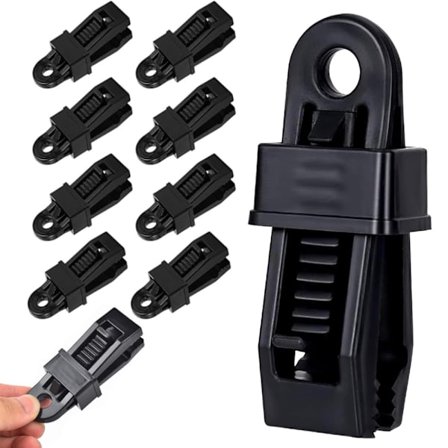 Presenningsklämmor, 20 st Presenningsfästen Kraftiga Lås Grepp för Utomhuscampingtält, Skydd Markiser, Canvas, Båtskydd