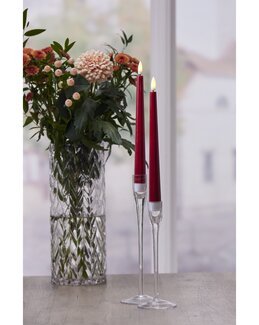 LED Antikljus 2-pack Flamme Candy batteridrivna Röd - Jul - Star Trading