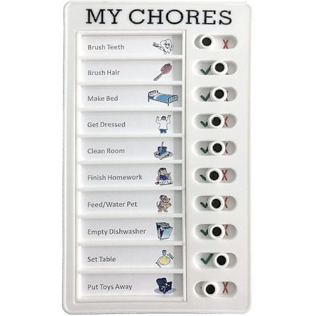 Huskeliste for gjøremål, notatliste, planlegger for daglig gjøremålsliste, sjekkliste for gjøremål, tavle for barn, voksne, bobil-sjekkliste, min 