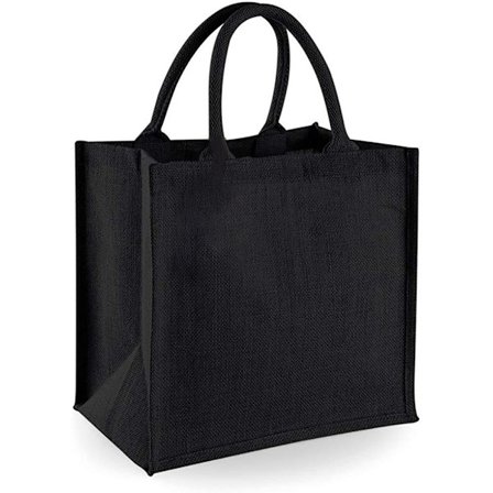 Westford Mill Jute Mini Tote Shopping Bag (14 liter) (2-pack)