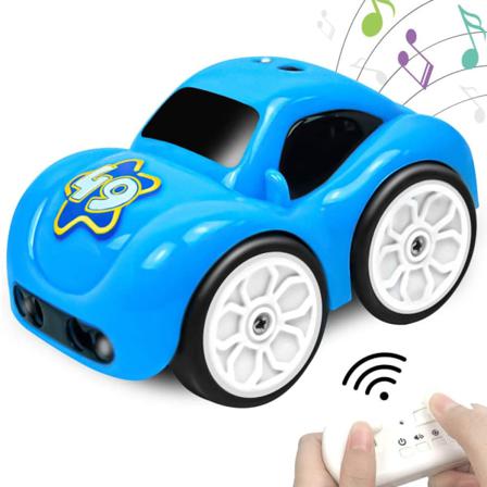 Fjärrkontroll Billeksak 2,4 Ghz Rc Tecknad Bil, Blå