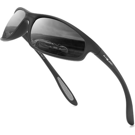 Polariserede sportsolbriller til mænd, cykling, kørsel, fiskeri, 100% UV-beskyttelse