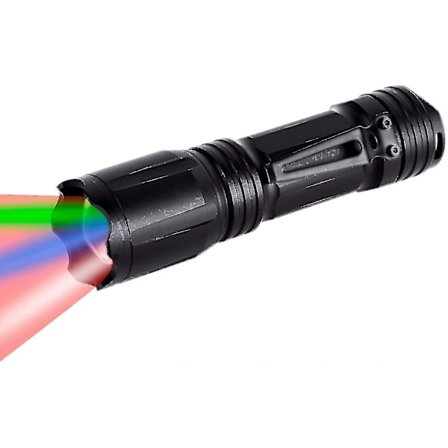 Oppgradert 4-farge i 1 flerfarget taktisk lommelykt