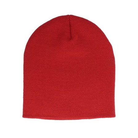 Yupoong - Röd traditionalbeanie Beanie - Heavyweight Red Beanie @ Hatstore