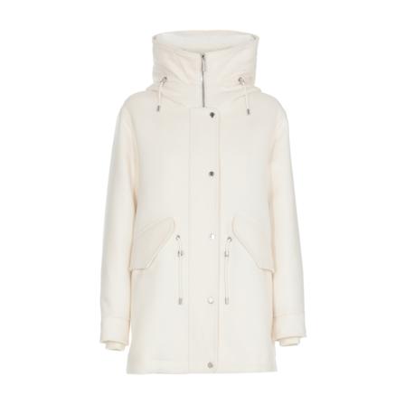 Moorer Down Kappa vit, Dam Vinterkappor, Dam, Storlek: S