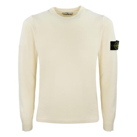 Stone Island, Round-neck Knitwear Beżowy, Mężczyzna, Rozmiar: L