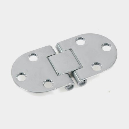 Cerniera per tavolo 1852-Marine, 76 x 38 mm, con apertura inversa, 180°, acciaio inox AISI 316