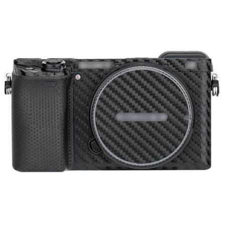 Jjc Skin För Sony A6400/a6300 +18-50mm Objektiv - Svart Kolfiber