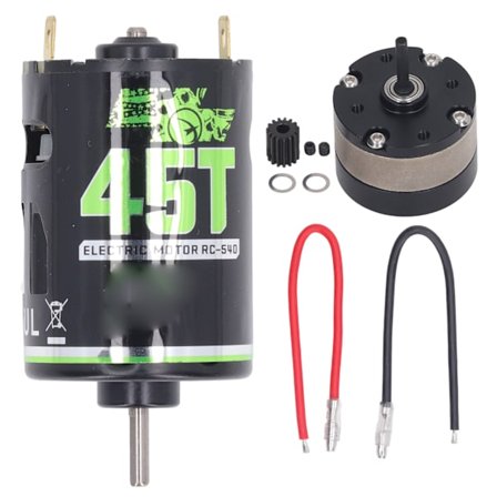 540 Borstad Motor med 1/3 Reduseringsgirkasse Borstad Motor for RC Bil RC Crawler 45T