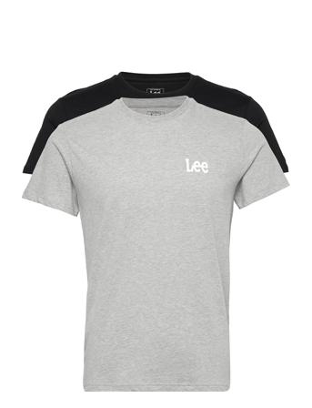 Twin Pack Graphic T-shirts Short-sleeved Harmaa Lee Jeans