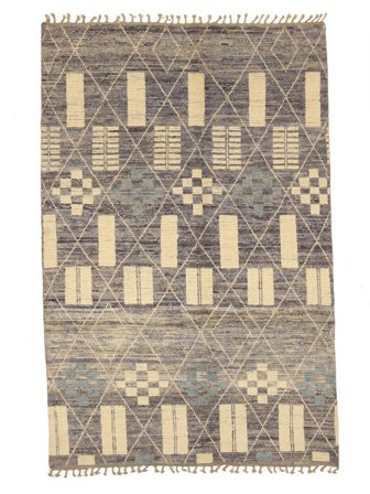 Berber Style Rug Modern (Wool, Afghanistan)