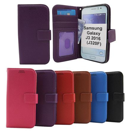New Standcase Wallet Samsung Galaxy J3 2016 (J320F) Lila