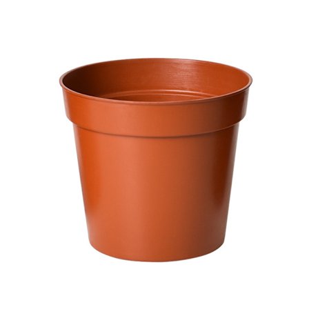 13CM HAGEPOTTE - TERRACOTTA SETT MED 5