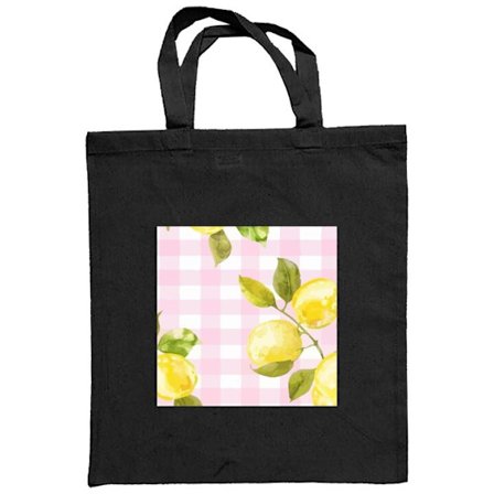 Stoffpose sitron rosa rutete