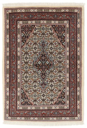 Moud Rug Hand Knotted 82X116 Brown/Black Persia