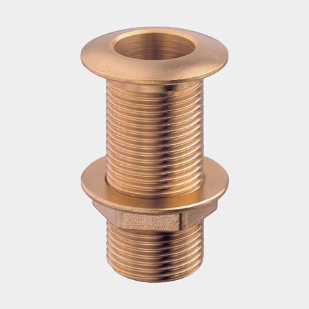 Pasacascos roscado Guidi Thru-Hull, bronce, abombado, 2 1/2" G (BSP)