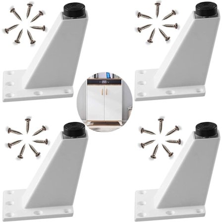 4 stk. Aluminium møbelbein Justerbare bein Bad