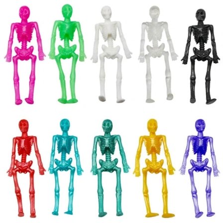 10 kpl Halloween Joustavia Leluja Uutuus Joustavia Luurankoleluja Karkki vai Kepponen Leluja Lapsille Halloween Juhlapalvelukset Karkkipussi