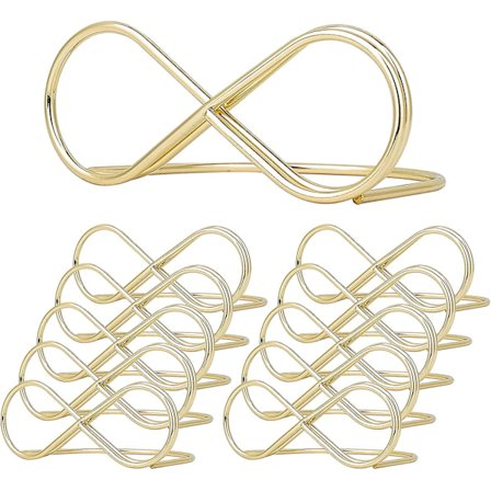 10 Position Kort Holder Guld Ubegrænset Besked Holder Bordnummer Stativ Stativ Bryllup Position Kort Holder Navn Foto Billede Kort Display Stativ Del