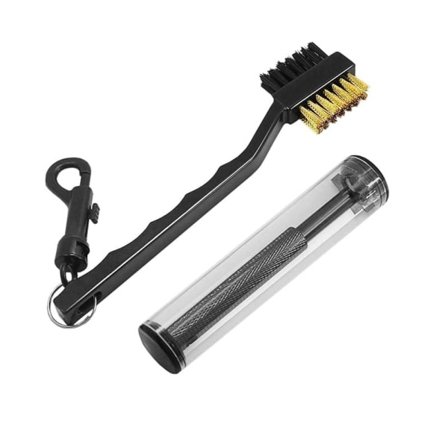 TG Golftilbehør - Børste og Groove Sharpener Svart