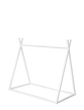 ROBA Sustainable Montessori Tipi Bed 70 X 140 Cm - Solid Wood - White - 70X 140CM