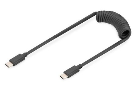 Digitus USB I Type C to USB I Type C Spring cable TPU USB 2.0 PD60W Max 1m NS
