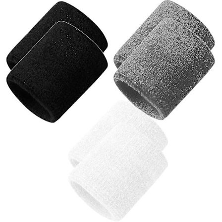 Sports Håndleddsbånd i Bomull, Absorberende, for Menn og Kvinner, Fuktighetsabsorberende