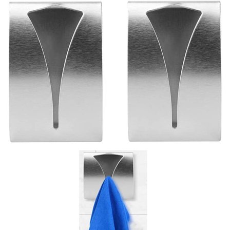 Set med 2 selvklebende håndklekroker, selvklebende kjøkkenhåndkle