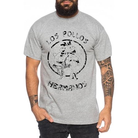 Used Look Los Pollos Heisenberg T-shirt herr Hermanos Bad Mr White Breaking -vuxen, 3xl