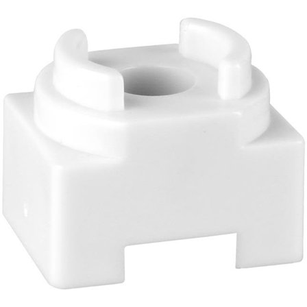 Faluplast 14210 Distanskloss 10 x 20 mm, för enkelklämma Vit, Installation