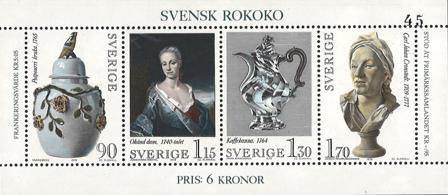 Sverige 1979 - AFA 1088-1091 - Stemplet miniark