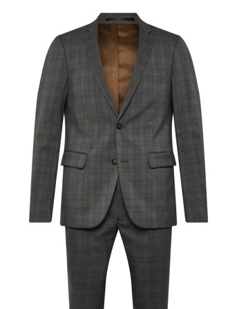 Lindbergh | Checked Melange Suit | 56