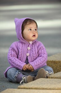 Barnjacka med luva Thea