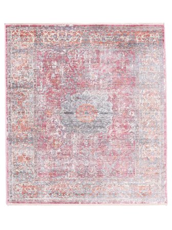 Vintage Medaille Groot Mira Vloerkleed - Roze 250X300