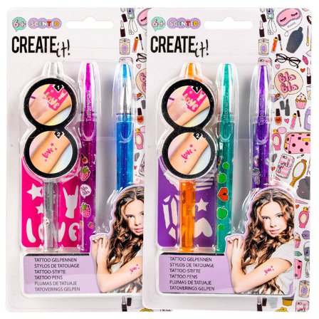 Tatueringspennor med Mall 3-pack