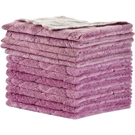 Kjøkkenhåndkle oppvaskhåndkle, multifunksjonell gjenbrukbar oppvaskklut, dobbeltsidig mikrofiber rengjøringsklut for møbler, bil, te, bolle 10 stk