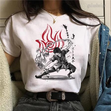 Avatar The Last Airbender Fire Nation Anime Cartoon T-shirt Unisex Summer Causel Harajuku Tshirt Ullzang T-shirt 90-tal Anime Tees 30451 XS