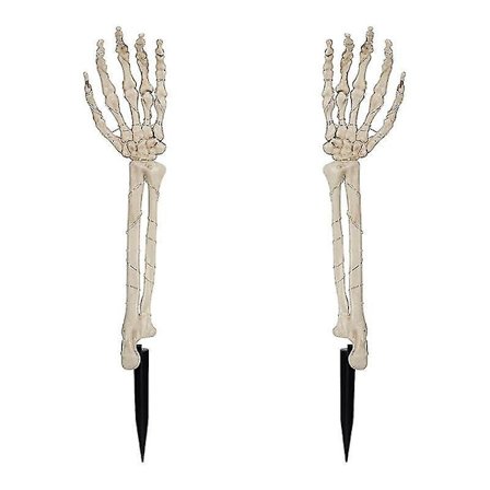 Dekorasjoner Skjelett Arm Staker 40 Led Varmt Hvite Lys Flaggermus