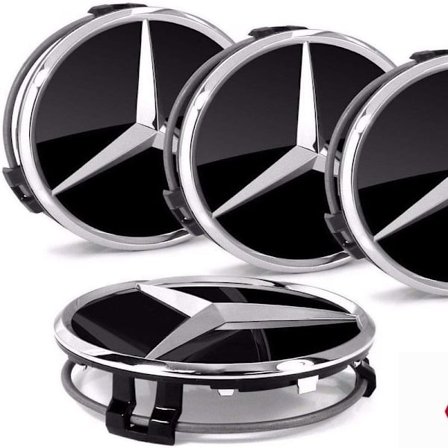 4x Original Benz Navkapsel Hette/Hjulbeskyttelse Hjulkapsler