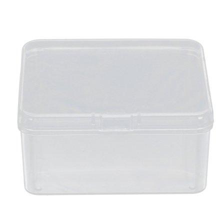 Läpinäkyvä leuan treenaajan säilytyslaatikko leuan treenaajan palloille 7 x 7 x 3,5 cm / 2,8 x 2,8 x 1,4 tuumaa