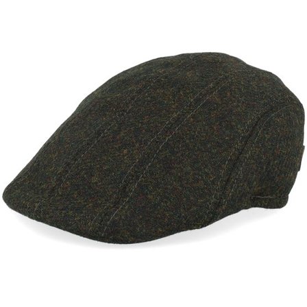 MJM Hats - Grön flatcap Keps - Maddy Ear Flap 32 Virgin Wool Loden Green Flat Cap @ Hatstore
