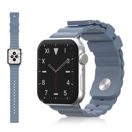 Apple Watch Series 5 / 4 44mm coolt klockarmband i silikon - Baby Blå