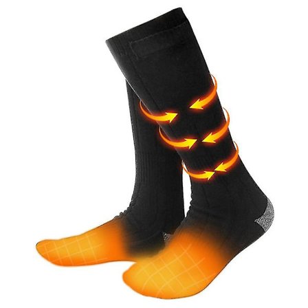 4000mah Elektriske Opvarmede Sokker Støvle Fødder Varmer USB Genopladeligt Batteri Varme Sokker Sort med 4000mAh Batteri