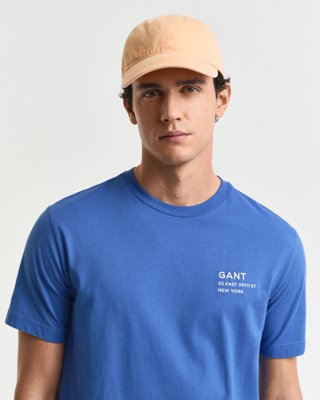 GANT - Bleket caps i bomullstwill til herre peachy orange