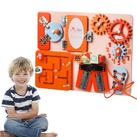 Puinen vauvan aktiviteettitaulu Puinen käsintehty vauvan sensorinen aktiviteettitaulu Lukot ja salvat Aktiviteettitaulu Koulutuslelu