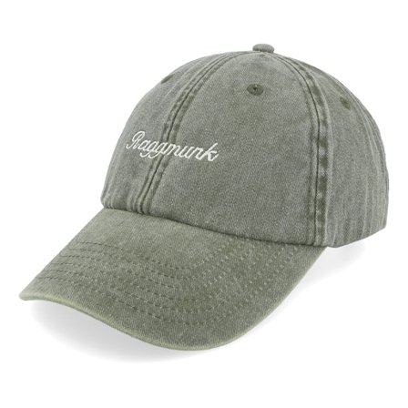 Iconic - Vert unconstructed Casquette - Raggmunk Vintage Washed Olive Dad Cap @ Hatstore