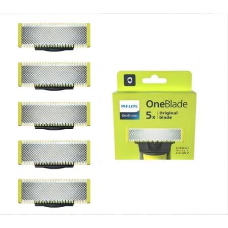 Philips Original Ersättningsblad i Rostfritt Stål Kompatibla Elektriska Rakapparater (Modell QP250/50) + 5-pack 5-pice
