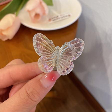 5 Stk Mote Jenter Transparent Butterfly Hårnål Hårklemmer Wo Transparent